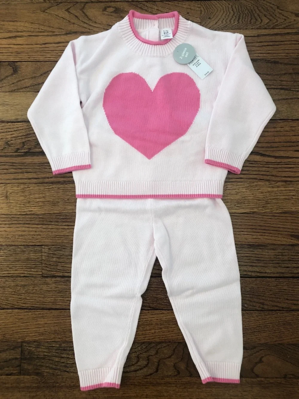 NWT Baby Gap Heart Sweater Set, Size 18-24 months